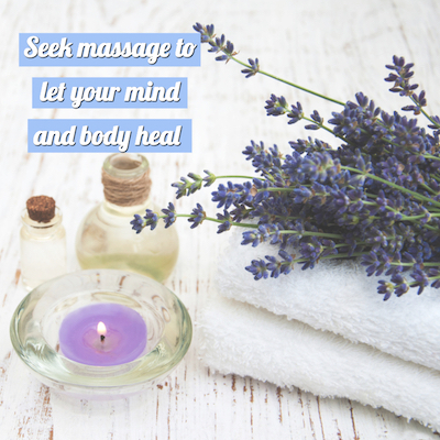 Massage oils purple