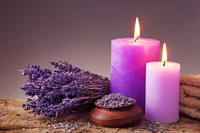 purple candles 